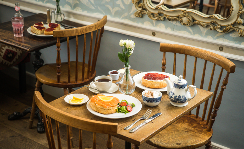 Bath bun at The Pump Room